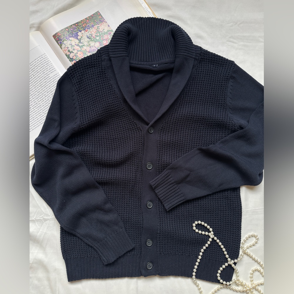 Navy Blue Women's Sweater - Picture 11 of 11